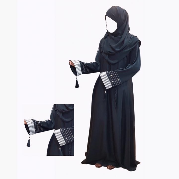 Ladies Embroidery Stone Abaya ( With Stoller )